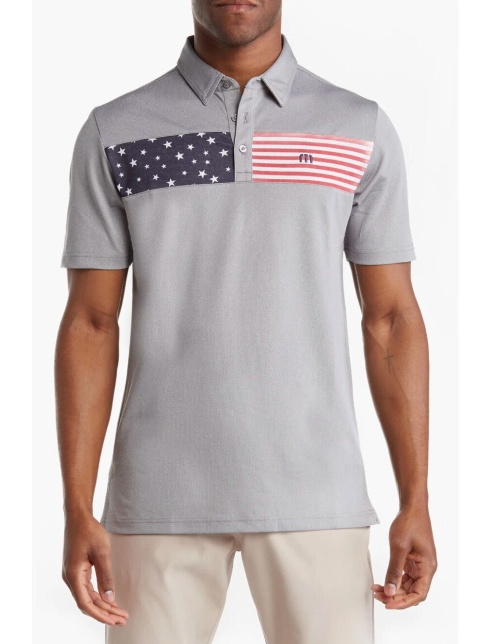 Travis Mathew Sea to Sea Americana Polo Shirt Size XXL